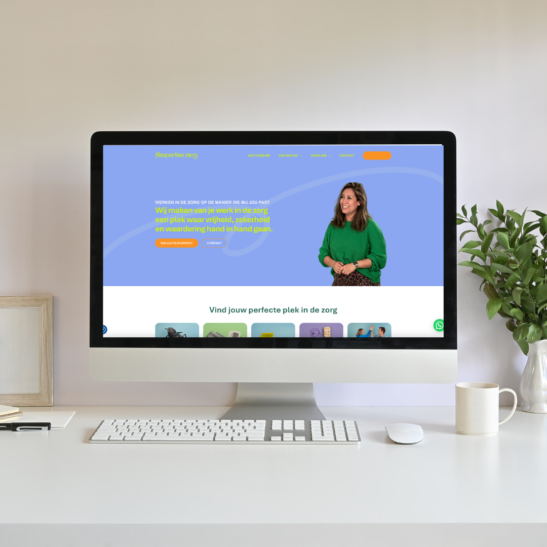 Website voor Flexpertise Zorg