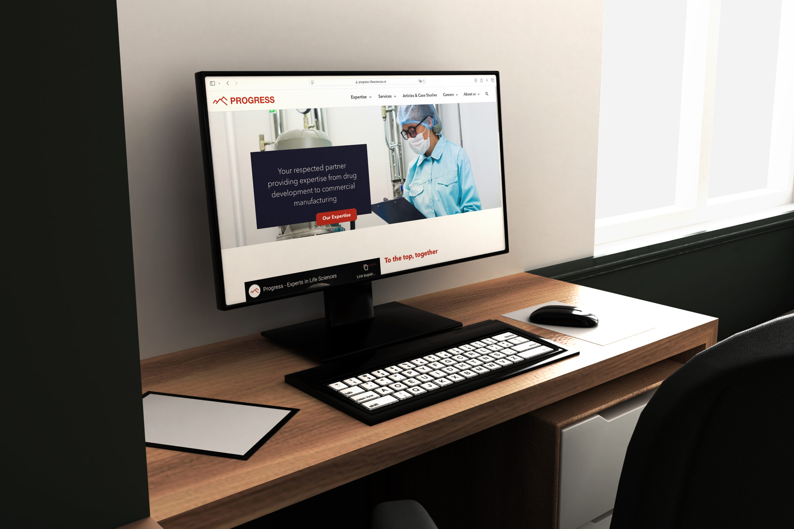 Praktijkvoorbeeld Progress - Website